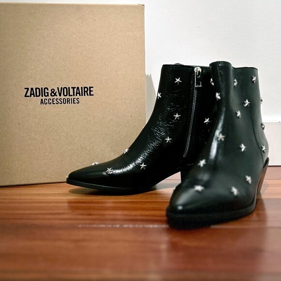 Tyler Star Studded Bootie, Zadig & Voltaire, size 8, NEW! - Picture 1 of 6